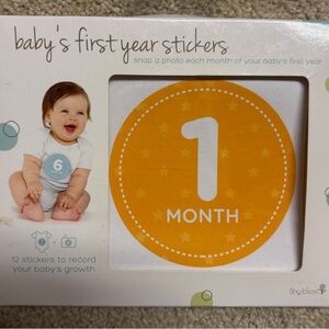 Baby's First Year Stickers - Orange